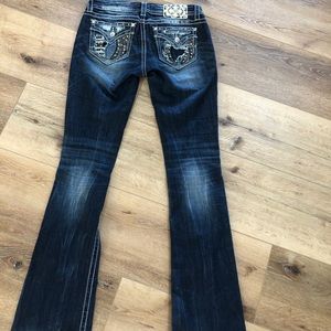 Miss Me Angel Wing Boot Cut Jeans -Size 27